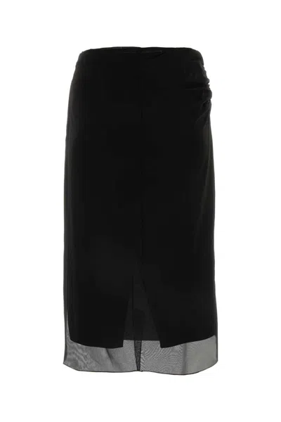 Shop Prada Skirts In Black