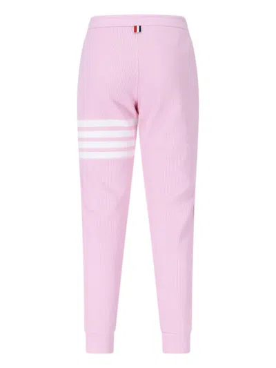 Shop Thom Browne Trousers In Pink