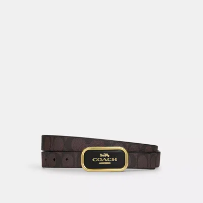 Shop Coach Outlet Signature Buckle Cut To Size Reversible Morgan Belt, 25 Mm In Multi