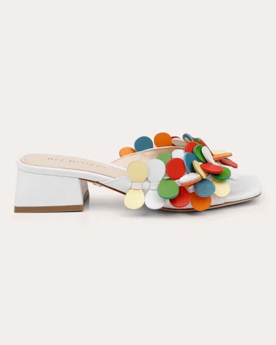 Dee Ocleppo Women's Japan Leather Block Heel Sandals In White