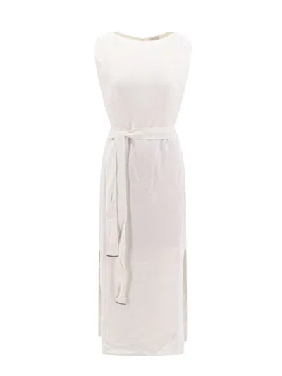 Shop Brunello Cucinelli Dress In White