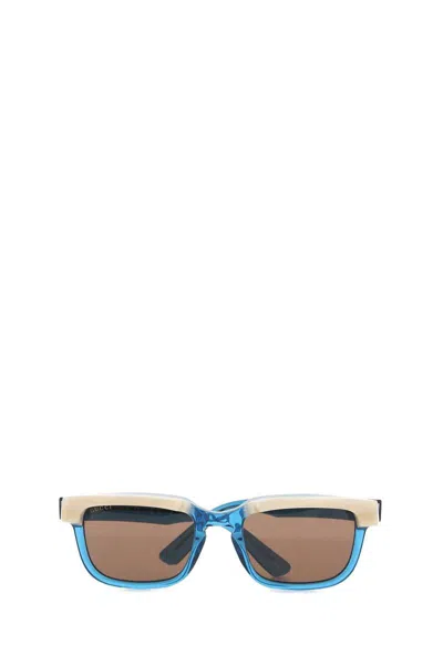Shop Gucci Sunglasses In Blue