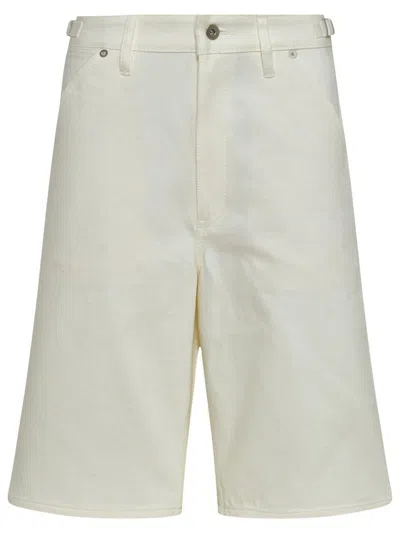 Shop Jil Sander Bermuda Jeans In White