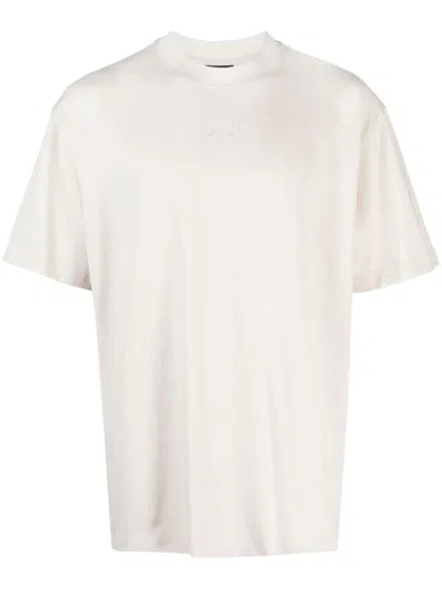Shop M44 Label Group Gaffer T-shirt With Embroidery In Nude & Neutrals