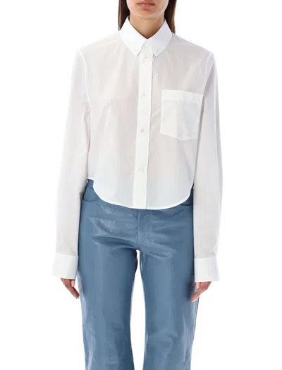 Shop Marni Cropped Shirt In White