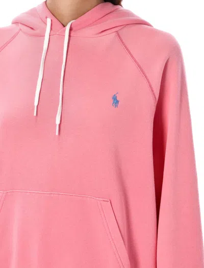 Shop Polo Ralph Lauren Hoodie Washed In Ribbon Pink