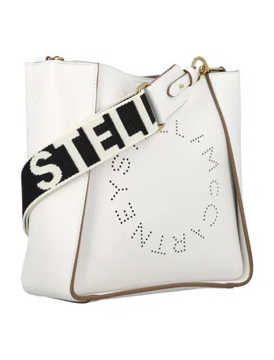 Shop Stella Mccartney Mini Crossbody Bag In Pure White