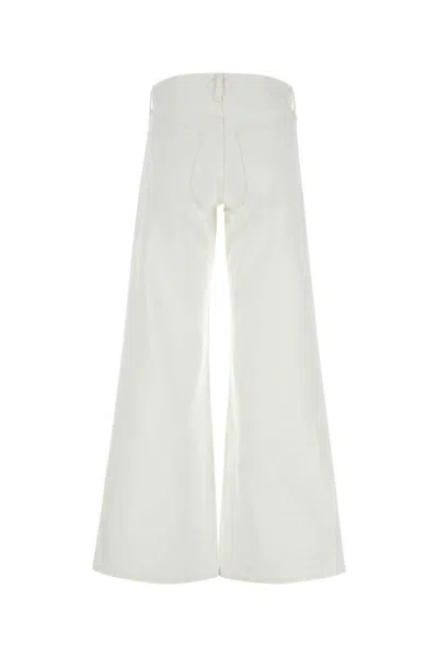Agolde Parker Low Slung Vintage Straight In White