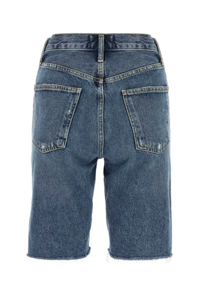 Agolde 90s Bermuda Shorts In Blue