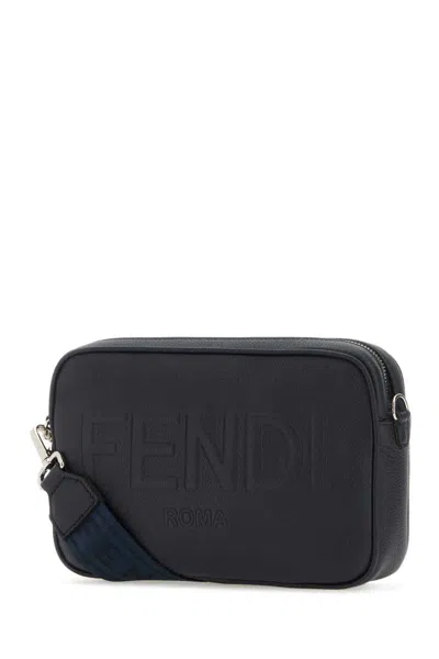 Shop Fendi Shoulder Bags In Blue