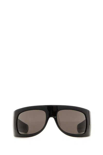 Gucci Occhiali Da Sole In Acetato Nero Donna In Black