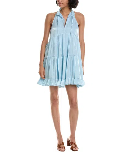 Shop Cinq À Sept Phyllis Mini Dress In Blue
