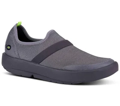 Shop Oofos Women's Oomg Low Shoe In Black/gray In Multi