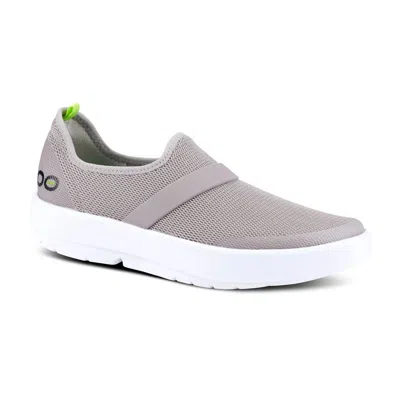 Shop Oofos Women's Oomg Low Shoe In White/gray In Multi