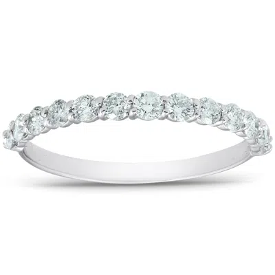 Pompeii3 1/2 Ct Tdw Diamond Wedding Ring Womens Anniversary Band 14k Yellow Gold In Silver