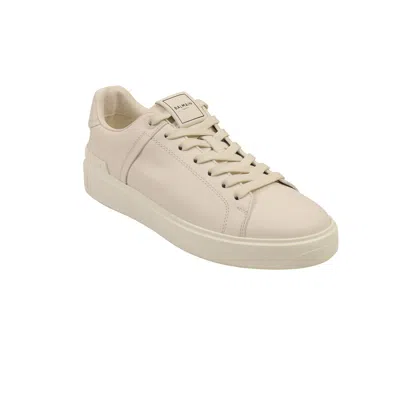 Shop Balmain White B- Court Sneakers