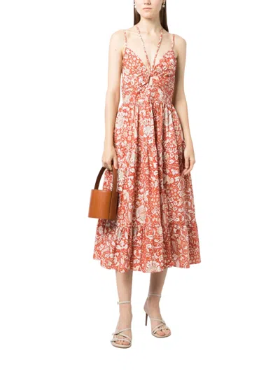 Shop Ulla Johnson Phoebe Dress In Orange Blossom In Multi