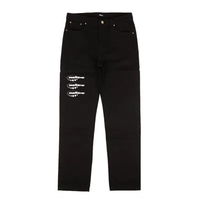 Shop Msfts Rep Stampato Trouser In Black