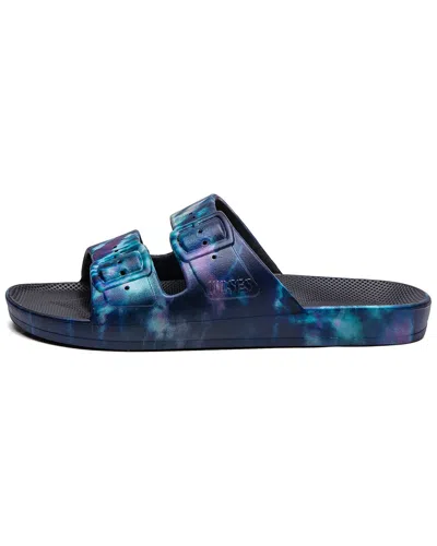 Shop Freedom Moses Two Band Sandal In Blue