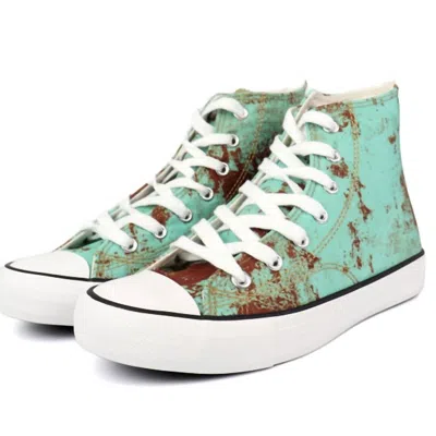 Shop Everglades Women's Star 24 Hi-top Sneakers In Rusted Turquoise In Multi