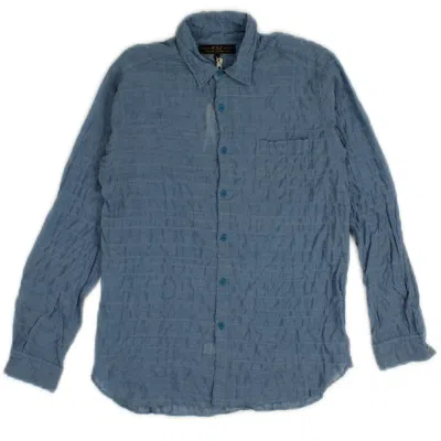 Freemans Sporting Club Blue Light Cotton Dress Shirt In Blue