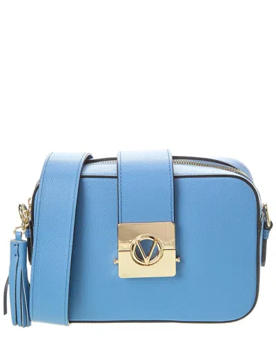 Shop Valentino By Mario Valentino Babette Leather Crossbody In Blue