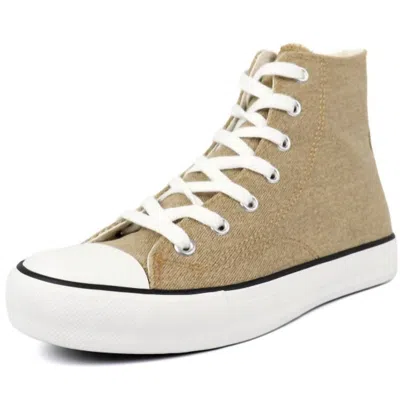 Shop Everglades Women's Star 24 Hi-top Sneakers In Taupe In Grey