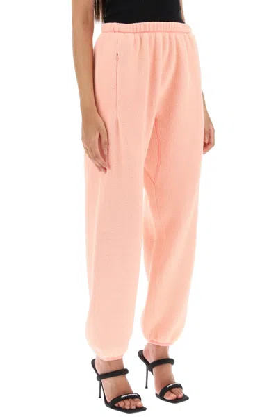 Shop Alexander Wang Joggers In Pile In Pink