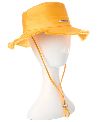 Shop Jacquemus Le Bob Artichaut Bucket Hat In Orange