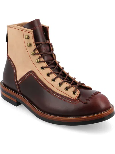 Shop Taft 365 Model 007 Mens Leather Combat & Lace-up Boots In Multi