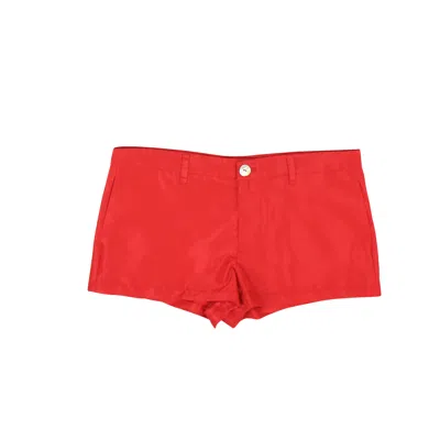 Lazo Schmidl Red Monti Hotpants In Red