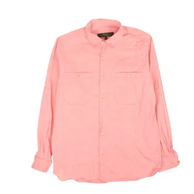 Freemans Sporting Club Pink Thread Long Sleeve Shirt In Pink