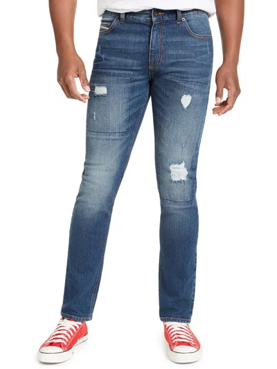 Shop Sun + Stone Mens Denim Slim Jeans In Multi