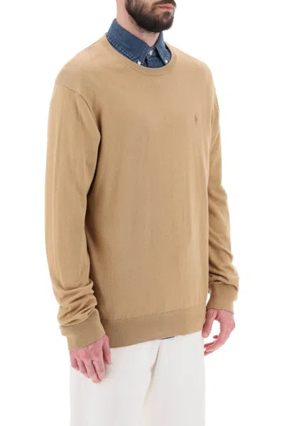 Shop Polo Ralph Lauren Sweater In Cotton And Cashmere In Brown
