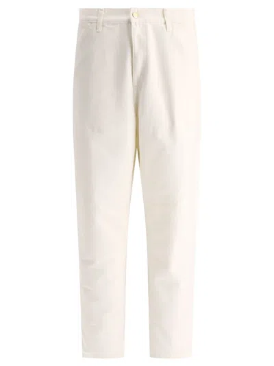 Shop Carhartt Wip "single Knee" Trousers In White