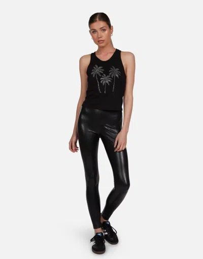 Lauren Moshi Luciana Crystal Palm Trees In Black