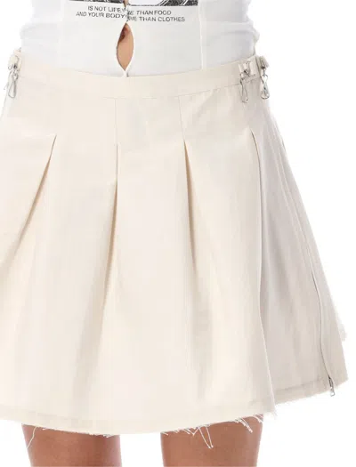 Shop Our Legacy Object Mini Skirt In Beige