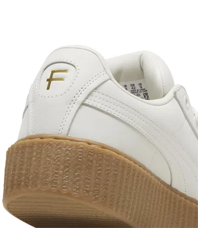Shop Fenty X Puma Creeper Phatty Earth Tone Warm White Women's Sneakers In 10