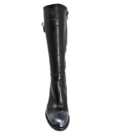 Shop Madison Maison Black Tall Hand Rubbed Lock Boot In 39.5