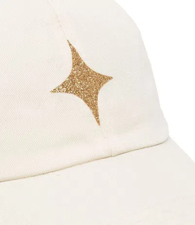 Shop Madison Maison ™ Beige Baseball Cap With Glitter Star In One Size