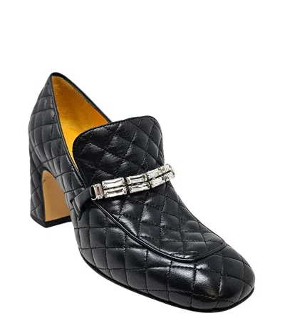 Shop Madison Maison ™ Black Leather Quilted Loafer In 40