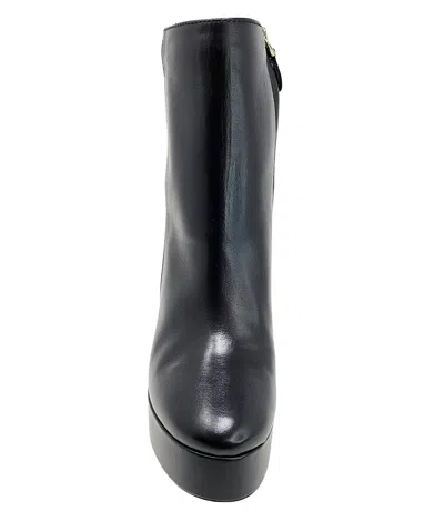 Shop Madison Maison ™ Black/silver Cracked Leather Platform Boot In 41
