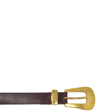 Shop Madison Maison ™ Burgundy Leather Belt