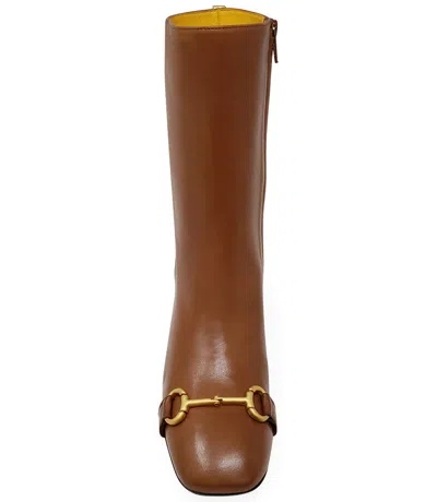Shop Madison Maison ™ Cognac Leather Back Stripe Boot In 40
