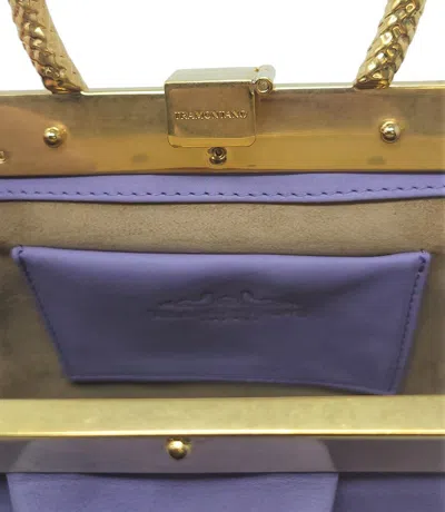 Shop Madison Maison ™ Lavender Leather Min Bag With Snake Handle
