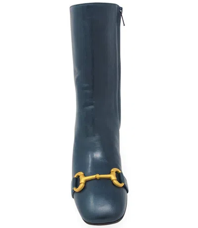 Shop Madison Maison ™ Navy Leather Back Stripe Boot In 41