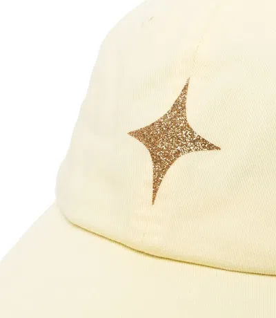 Shop Madison Maison ™ Pastel Yellow Baseball Cap With Glitter Star In One Size