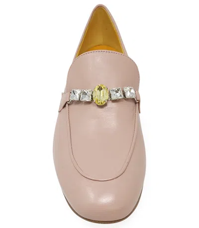 Shop Madison Maison ™ Pink Leather Flat Jeweled Loafer In 41