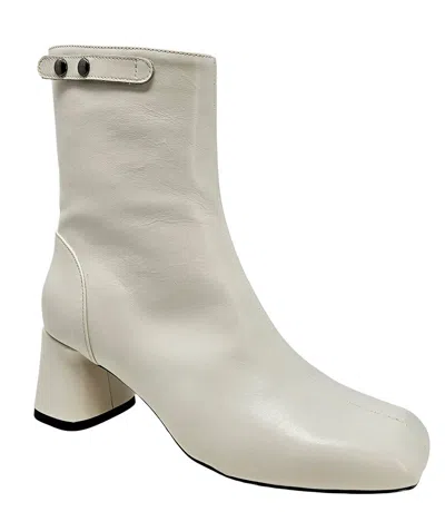 Shop Madison Maison ™ The Keli Off White Ankle Boot In 38.5