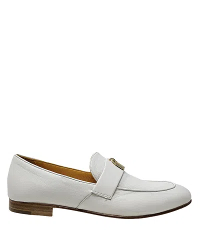 Shop Madison Maison ™ White Lock Flat Loafer In 41